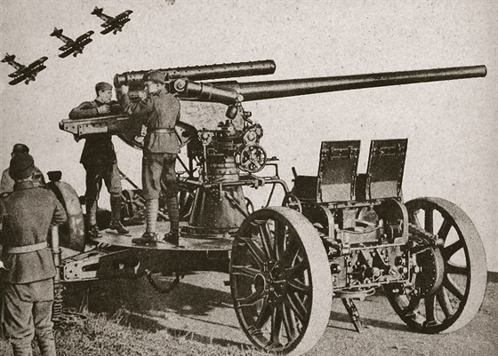 8,35 cm kanon proti letadlm vz. 22 (pvodní fotomontá z knihy Co máme vdti...