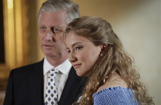 Belgický král Philippe a korunní princezna Elisabeth (Brusel, 11. července 2019)