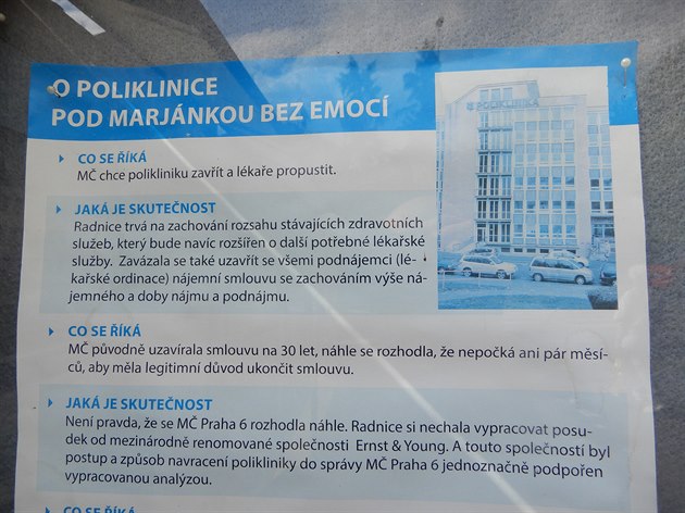 Poliklinika Pod Marjánkou na praském Bevnov.