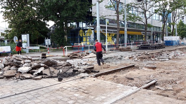 Tramvajová výluka v oblasti Vozovny Stranice potrvá do 4.6.2020