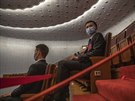 V Pekingu zaalo zasedání ínského parlamentu. (22. kvtna 2020)