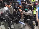 Policie v Hongkongu rozhánla demonstraci