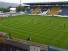 Teplický stadion a kulisa prvního ligového zápasu po nouzovém stavu a karantén.