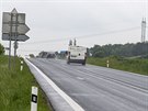 Pohled na sek silnice I/55 u obce Kokory na pomez Olomoucka a Perovska,...