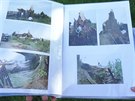 Alena Pospilov, kronikka obce Liboovice, ukazuje na fotografich padlou...