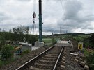 Oprava elezninho mostu v Dehtn na trati Plze - Klatovy zahrnuje tak...