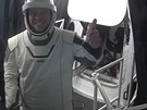Robert Behnken z posádky prvního pilotovaného letu lodí spolenosti SpaceX ped...