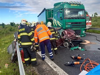Felicie se střetla s kamionem nedaleko obce Nebovidy. (24. května 2020)