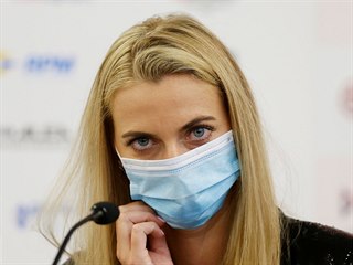 Petra Kvitová na tiskové konferenci před tenisovým turnajem O pohár prezidenta...