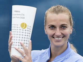 Petra Kvitová jako vítězka pražského turnaje O pohár prezidenta ČTS