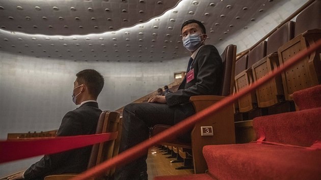 V Pekingu zaalo zasedn nskho parlamentu. (22. kvtna 2020)