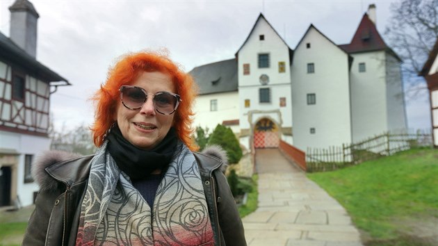 Kastelánka hradu Seeberg Hana Cestrová.