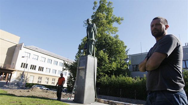 Po aktuálním zákroku restaurátorů se Masarykova socha do Humpolce vrátí ještě letos, pravděpodobně koncem července.