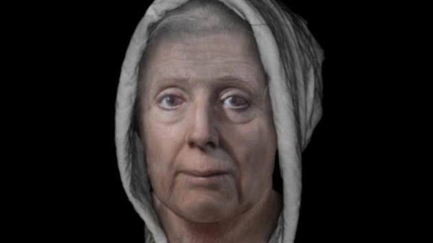 To je ona, Lilias Aide. Na začátku osmnáctého století se stala obětí skotského honu na čarodějnice. Takto si ji představuje digitální vizualiace.