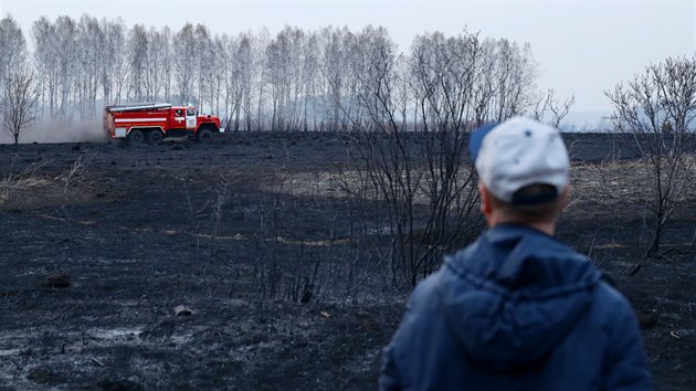 Následky lesních požárů na Sibiři. (23. dubna 2020)