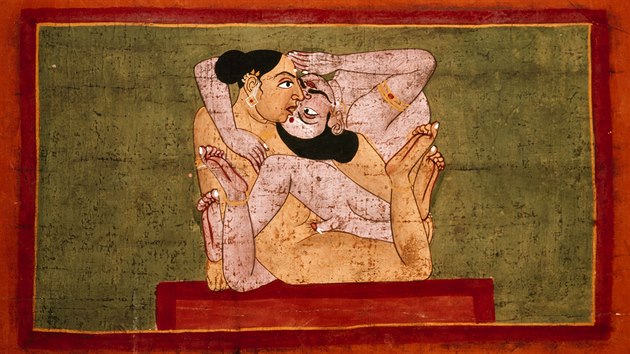 Ponkud krkolomné erotické vyobrazení v jedné z nejstarích publikací o umní...
