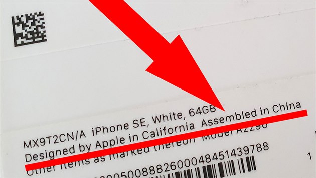 Apple si zatím nechává vyrábět iPhony většinou v Číně