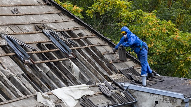 Některé práce při demolici musí vykonat pouze odborné firmy, například v případě azbestu  musí být vybavené oprávněním likvidace nebezpečných odpadů. Ta si s celou situací poradí jak administrativně, tak i technicky.