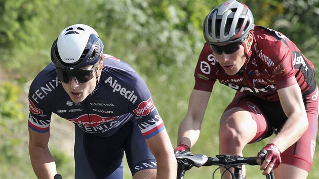 Petr Vako (vpravo) z tmu Alpecin - Fnix.