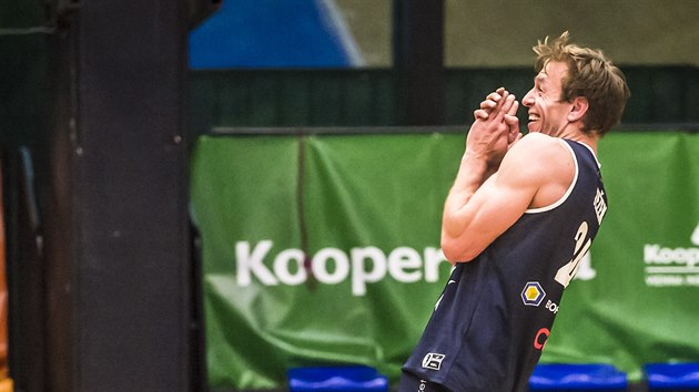 Šimon Ježek z Děčína se raduje během turnaje jeden na jednoho.