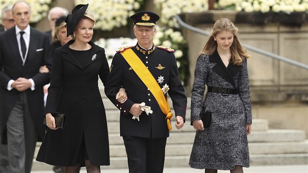 Belgick krlovna Mathilde, krl Philippe a korunn princezna Elisabeth (Lucemburk, 4. kvtna 2019)