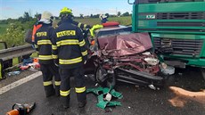 Felicie se střetla s kamionem nedaleko obce Nebovidy. (24. května 2020)