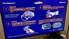 Sada Oculus Quest a bezdrátového písluenství na promítání obrazu do televize