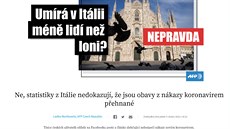 Ov��ení n�kterých �eských zpráv �í�ených na Facebooku