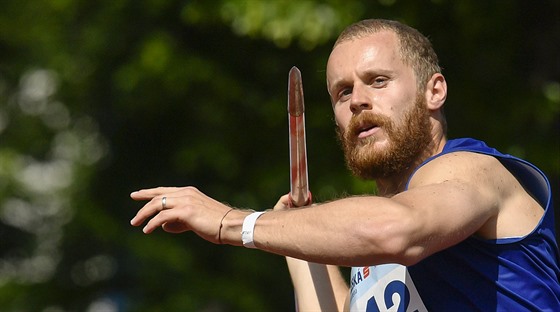 Otpa Jakub Vadlejch na atletickém mítinku v Kladn v rámci projektu Spolu na...