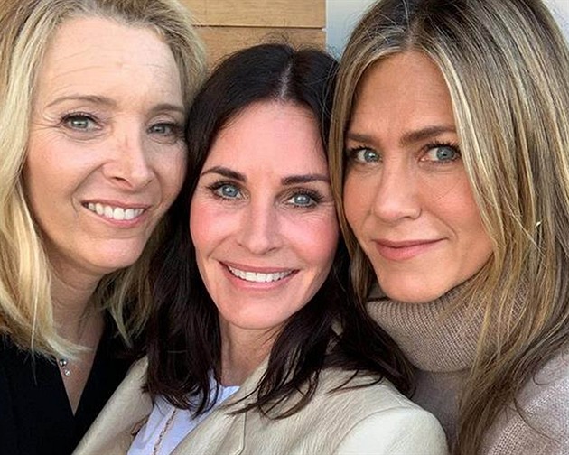 Lisa Kudrow, Courteney Cox a Jennifer Aniston (2019)