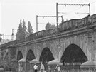 Negrelliho viadukt na snímcích z let 1983 a 2020