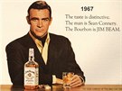 Je to tak. Sean Connery jako agent 007 pije Jima Beama. Stal se tváí této...