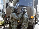 Vojáci 31. pluku radianí chemické biologické ochrany z Liberce se pipravují...