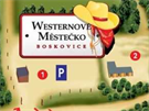 Mapa Westernového msteka Boskovice