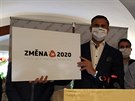 Ji Zimola s dalmi kolegy pedstavil hnut Zmna 2020 na pondln tiskov...
