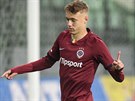 Sparanský talent Adam Karabec se raduje z první ligové trefy, gól dal v...
