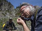 Botanici a geologové zkoumali ertovu zahrádku na úboí Studniní hory, jedno z...
