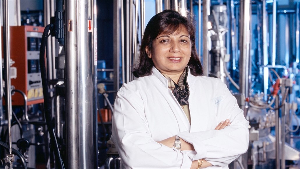 Kiran Mazumdar-Shawová z farmaceutické spolenosti Biocon