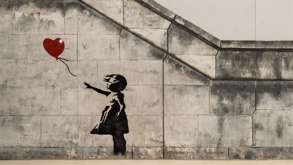 Z výstavy The World of Banksy (4. června 2020)