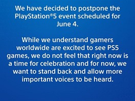 Prohlášení Sony