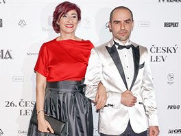 Simona Babáková a její partner Ian Adensam (Výroní filmové ceny eský lev za...