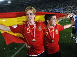 Fernando Torres a David Villa - na Euru 2008 nepolapiteln panlsk ofenzivn...