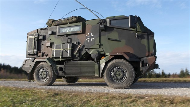 Německé lehké taktické vozidlo Mungo ve verzi pro radiační a chemický průzkum