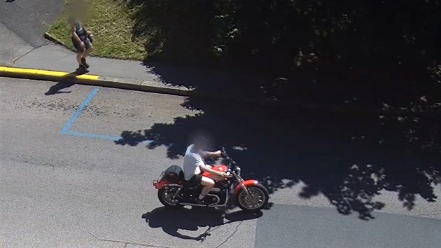 Zadržení zloději motocyklu