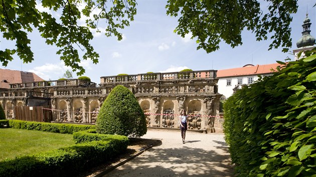 Zahradní terasy zámku Zákupy