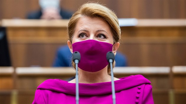 Slovensk prezidentka Zuzana aputov (5. ervna 2020)