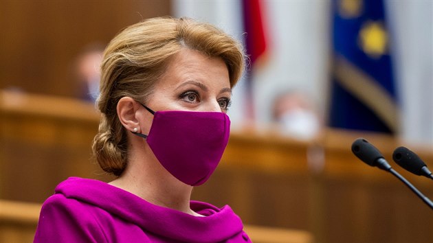 Slovensk prezidentka Zuzana aputov (5. ervna 2020)