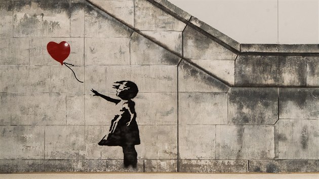 Z vstavy The World of Banksy (4. ervna 2020)