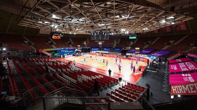 Mnichovsk Audi Dome je pipraven na turnaj nmeck basketbalov ligy.