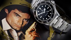 Hodinky Rolex, které ve filmu o Jamesi Bondovi nasadil na ruku herec Timothy...